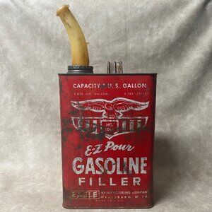 Vintage Gasoline Oil Can E-Z Pour Filler By Eagle Mfg. Wellsburg, West VA